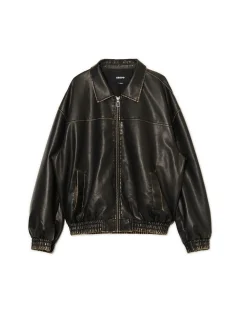 Cropp Kurtki, Płaszcze*Kurtka bomber w stylu vintage brązowy