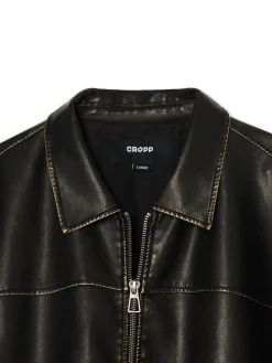 Cropp Kurtki, Płaszcze*Kurtka bomber w stylu vintage brązowy