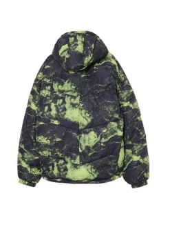 Cropp Kurtki Zimowe|Kurtki, Płaszcze*Kurtka puffer z kapturem i organicznym wzorem zielony