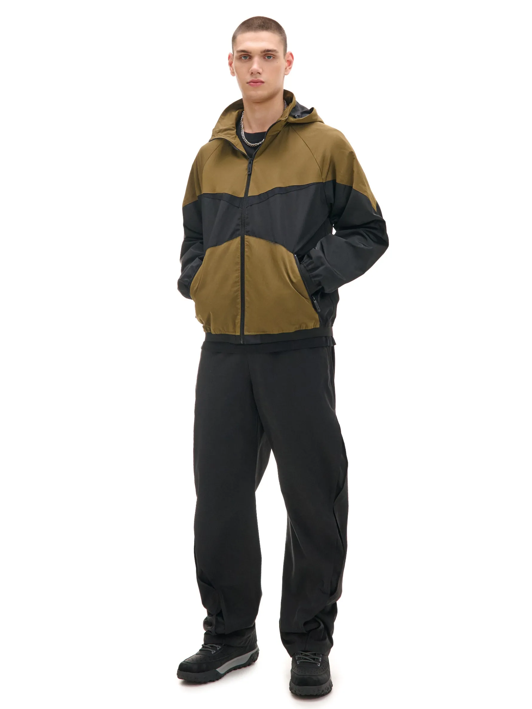 Cropp Kurtki, Płaszcze*Kurtka z chowanym kapturem zielony