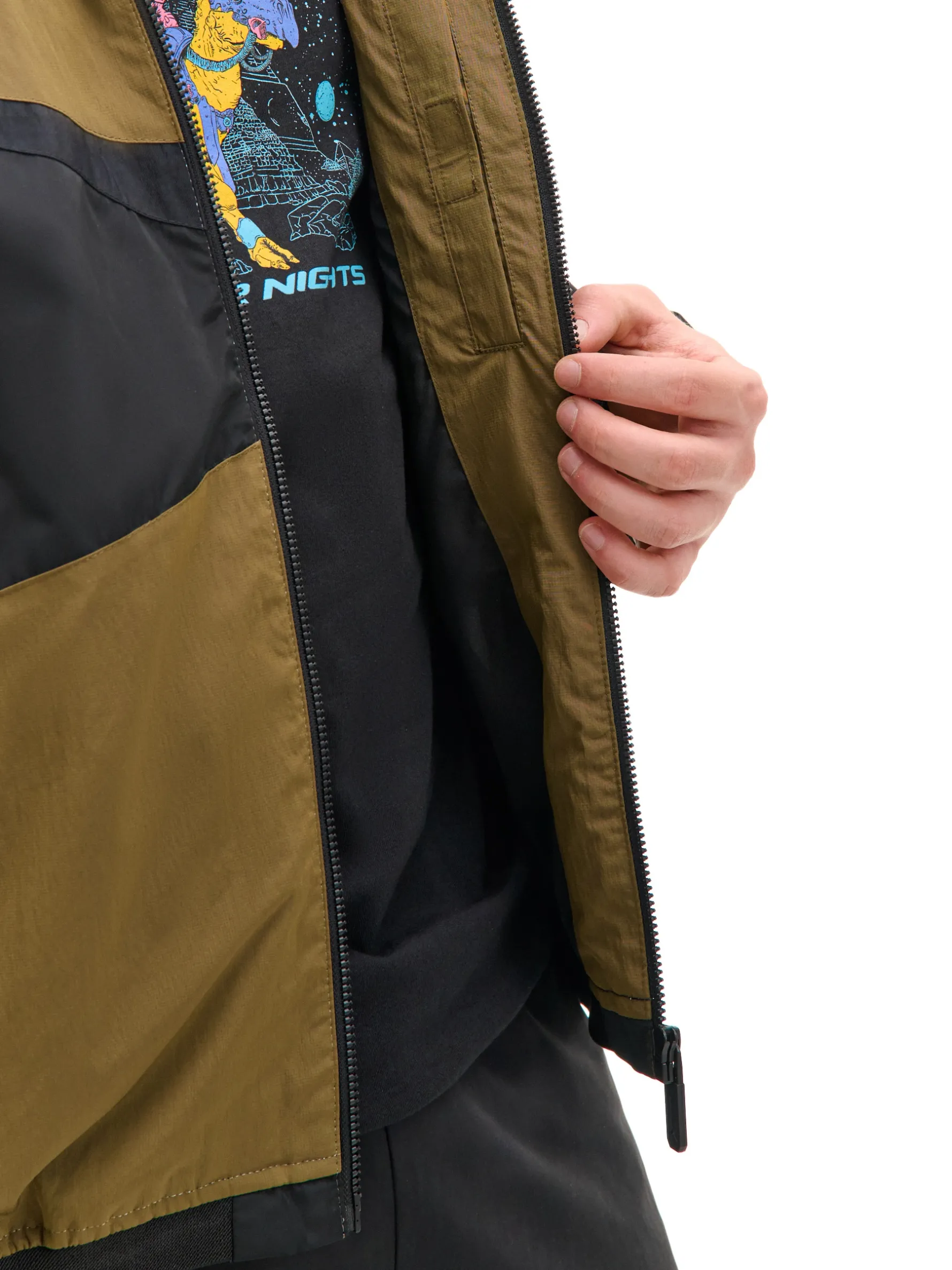 Cropp Kurtki, Płaszcze*Kurtka z chowanym kapturem zielony