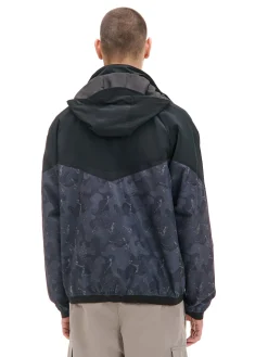 Cropp Kurtki, Płaszcze*Kurtka z chowanym kapturem i nadrukiem czarny