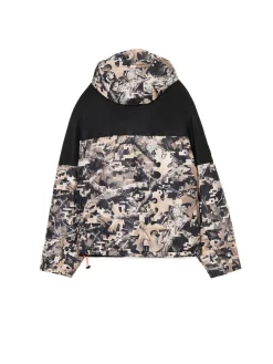 Cropp Kurtki Zimowe|Kurtki, Płaszcze*Kurtka z kapturem z jesiennym motywem beżowy