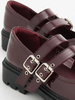 Cropp Półbuty*Lakierowane półbuty Mary Jane kasztanowy