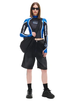 Cropp Jeansy*Luźne denimowe bermudy czarny