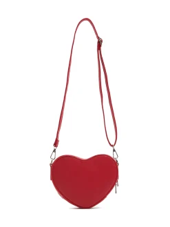 Cropp Torby, Plecaki*Mała torebka w kształcie serca czerwony