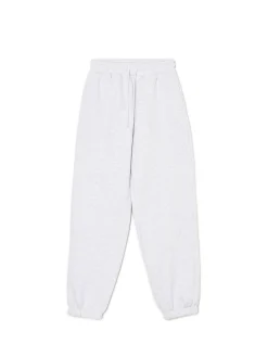 Cropp Spodnie*Melanżowe dresowe joggery jasnyszary