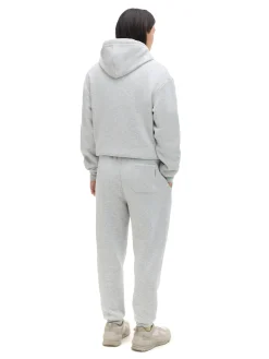 Cropp Spodnie|Sety*Melanżowe dresowe joggery regular jasnyszary