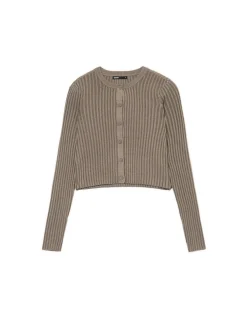 Cropp Swetry*Melanżowy kardigan z guzikami zielony