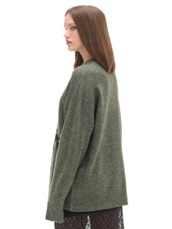 Cropp Swetry*Melanżowy sweter ze skorpionem zielony