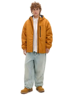 Cropp Kurtki, Płaszcze*Miodowa kurtka basic z kapturem brązowy