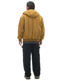 Cropp Kurtki Zimowe|Kurtki, Płaszcze*Miodowa kurtka bomber z kapturem żółty