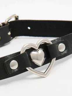 Cropp Biżuteria*Naszyjnik choker z metalowymi detalami czarny