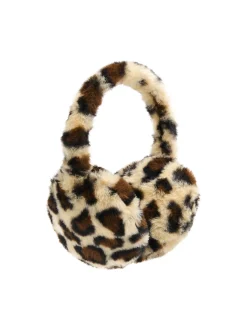 Cropp Czapki*Nauszniki w panterkę brązowy