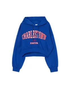 Cropp Bluzy|Sety*Niebieska bluza crop niebieski