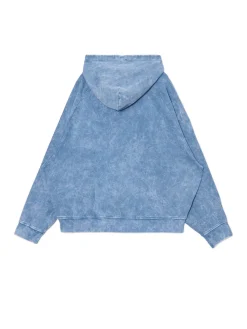 Cropp Bluzy|Unisex*Niebieska bluza oversize z kapturem UNISEX niebieski