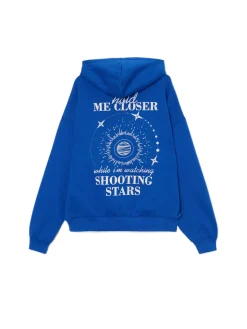 Cropp Bluzy*Niebieska bluza z astralnym nadrukiem niebieski