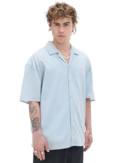 Cropp Koszule*Niebieska klasyczna koszula niebieski