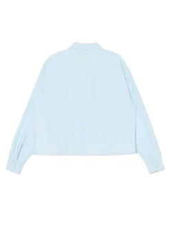 Cropp Koszule, Bluzki*Niebieska koszula z rozcięciami błękitny