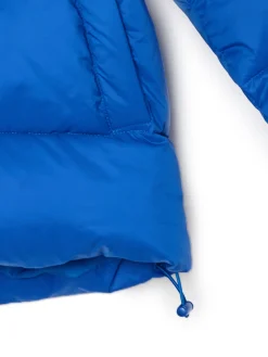 Cropp Kurtki, Płaszcze*Niebieska pikowana kurtka z kapturem niebieski