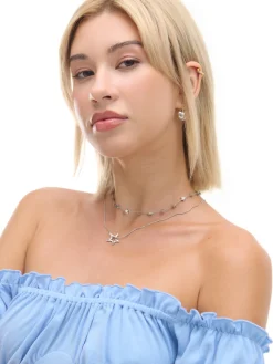 Cropp Sukienki, Kombinezony*Niebieska sukienka mini z krótkimi rękawkami błękitny