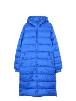 Cropp Kurtki, Płaszcze*płaszcz puffer z kapturem niebieski