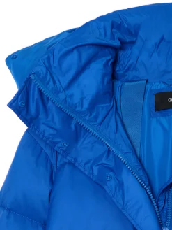 Cropp Kurtki, Płaszcze*pikowany płaszcz z kapturem niebieski