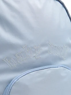 Cropp Torby, Plecaki*Niebieski plecak z haftem błękitny