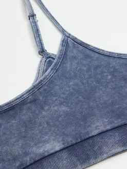 Cropp Bielizna*Niebieski stanik sportowy granatowy