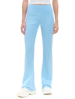 Cropp Spodnie*Niebieskie dresy typu flare błękitny