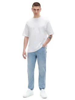Cropp Jeansy*e jeansowe joggery niebieski
