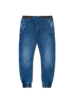 Cropp Jeansy*e jeansowe joggery chino niebieski