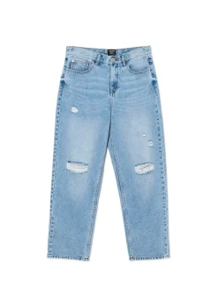 Cropp Jeansy|Baggy*e jeansy loose baggy niebieski