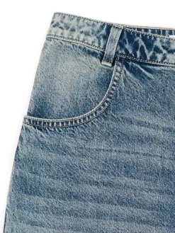 Cropp Jeansy*e jeansy skater z efektem sprania niebieski