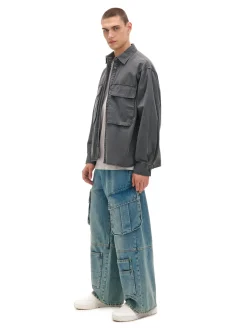 Cropp Jeansy*e jeansy skater z kieszeniami niebieski