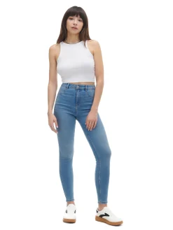 Cropp Jeansy*e jeansy skinny niebieski