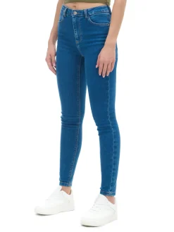 Cropp Jeansy*e jeansy skinny push up niebieski