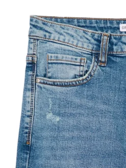 Cropp Jeansy*e jeansy skinny z przetarciami niebieski