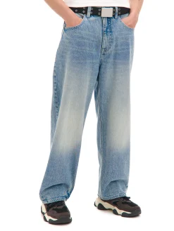 Cropp Jeansy|Baggy*e jeansy super baggy niebieski