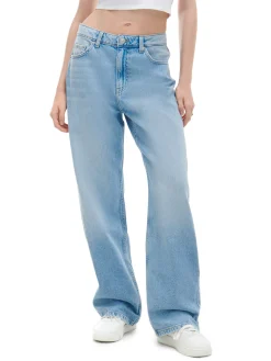 Cropp Jeansy*e jeansy wide leg niebieski