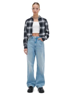 Cropp Jeansy*e jeansy wide leg niebieski