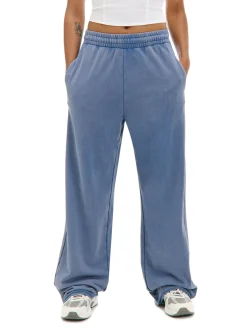 Cropp Spodnie*Niebieskie spodnie wide leg surowygranatowy