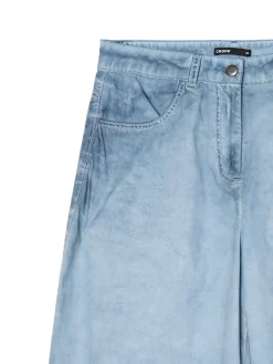 Cropp Spodnie*Niebieskie spodnie z kieszeniami cargo granatowy