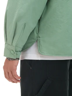 Cropp Koszule*Ocieplana koszula z kieszeniami zielony