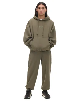 Cropp Bluzy|Sety*Oliwkowa bluza hoodie z naszywką UNISEX zielony