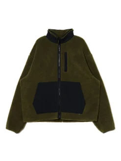 Cropp Bluzy*Oliwkowa bluza sherpa zielony