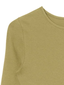 Cropp Koszulki, Topy*Oliwkowa koszulka z długim rękawem zielony