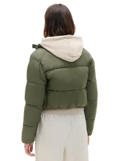 Cropp Kurtki, Płaszcze*Oliwkowa kurtka puffer zielony