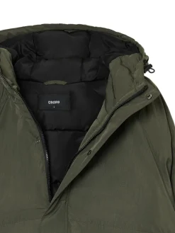 Cropp Kurtki Zimowe|Kurtki, Płaszcze*Oliwkowa kurtka z kapturem zielony