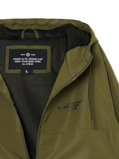 Cropp Kurtki, Płaszcze*Oliwkowa kurtka z kapturem zielony
